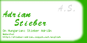 adrian stieber business card